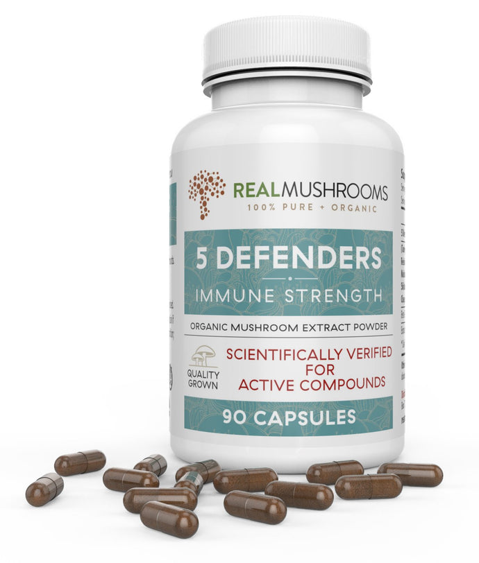 5 Defenders - A Blend of 5 High Quality Mushroom Extracts