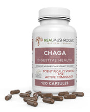 Load image into Gallery viewer, Chaga Extract Capsules 100% WILD-CRAFTED ORGANIC CHAGA
